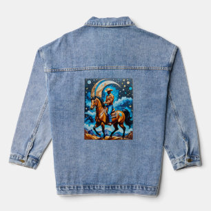 Cowboy céleste Western Night Sky Horse Art Tee