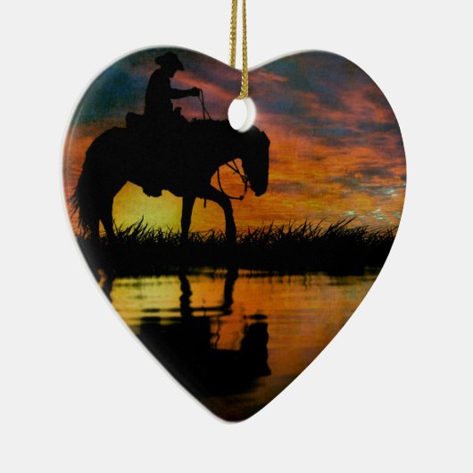 Cowboy Ceramic Ornament (Rechts)