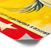 Cowboy Chat Mexicain Cirque Poster vintage Art (Coin)