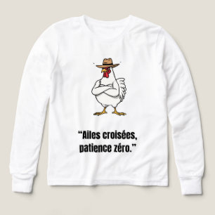 Cowboy Chicken Attitude – Funny Cartoon Tee