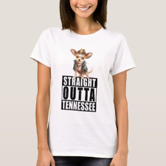 Cowboy Chihuahua recht uit Tennessee T-shirt