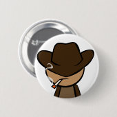 Cowboy Close-up Ronde Button 5,7 Cm (Voorkant /achterkant)