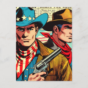 Cowboy Comics Briefkaart