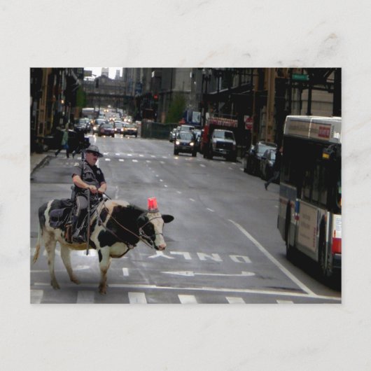 Cowboy Cop Briefkaart (Voorkant)