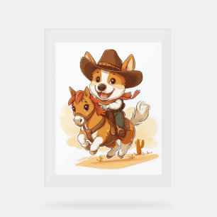 Cowboy Corgi - Western Rodeo Chien