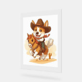 Cowboy Corgi - Western Rodeo Chien (Angle)