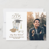 Cowboy Country Photo Faire-part de graduation (Devant)