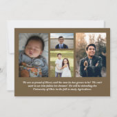 Cowboy Country Photo Faire-part de graduation (Dos)