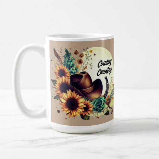 Cowboy Country Rustic Western Mug (Gauche)