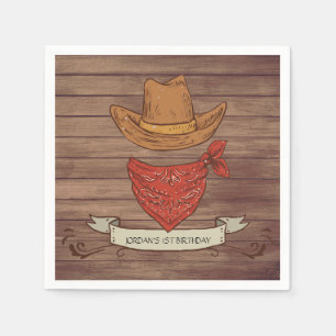 Cowboy Country Verjaardagsfeestje Servet