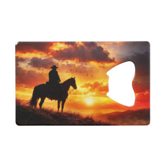 Cowboy Country Western Flesopener Kredietkaart Flessenopener