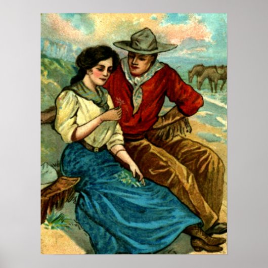 Cowboy Courtship Poster (Voorkant)