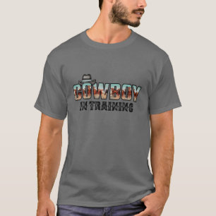 Cowboy Cowboy uit western land in opleiding T-shirt