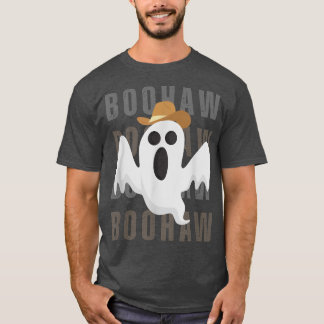 Cowboy Cowgirl BooHaw Retro Westerne Ghost grappig T-shirt