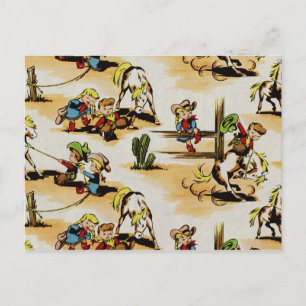 Cowboy Cowgirl Briefkaart