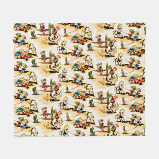  Cowboy Cowgirl Land Kinder Pony Cactus Fleece Deken