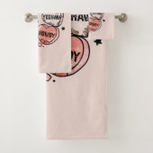 Cowboy Cowgirl Theme Hearts Bad Handdoek (Insitu)