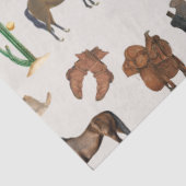 Cowboy Cowgirl Western Rodeo Country Pattern Tissuepapier (Detail)