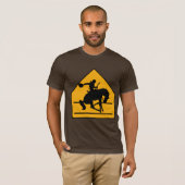 Cowboy Crosswalk Sign Shirt (Voorkant volledig)