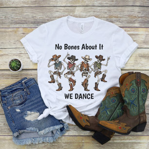 Cowboy Dansende Skelet Halloween T-shirt