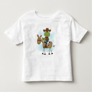 Cowboy de grenouille avec des T-shirts et des