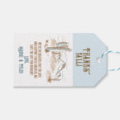 Cowboy Desert Bedankt Label Cadeaulabel (Voorkant (Horizontaal))