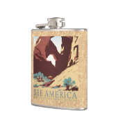 Cowboy Desert Westerne paarden Heupfles (Links)