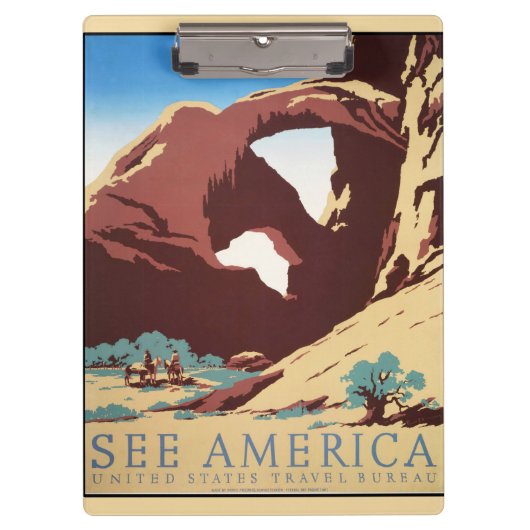 Cowboy Desert Westerne paarden Klembord (Voorkant)