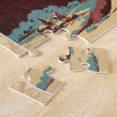 Cowboy Desert Westerne paarden Legpuzzel (Zijkant)