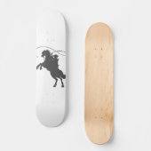 cowboy die lasso's met een rund in de veeteelt goo skateboard (Voorkant)