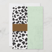 Cowboy & Dinosaur Boys Brothers Birthday Invites Kaart (Achterkant)