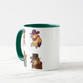 Cowboy Dog Meme Set Funny Doge With Gun Mug (Devant gauche)