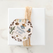 Cowboy Eerste Rodeo Wild West Verjaardag Bedankt Bedankjes Labels (In situ)