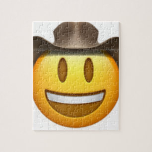 Cowboy emoji face legpuzzel