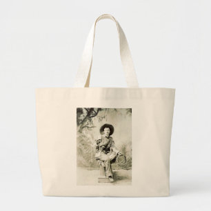 cowboy en Lasso circa 1900 Grote Tote Bag