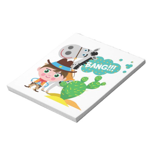 Cowboy en Paard Notitieblok (Gedraaid)