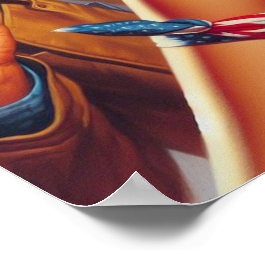 Cowboy en Pin Up Poster (Hoek)