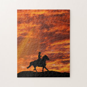 Cowboy en Sunset Super Challchallenge Legpuzzel
