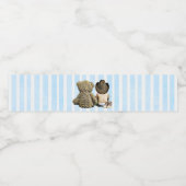 Cowboy en Teddy Bear Waterflesetiketten Waterfles Etiket (Enkel label)