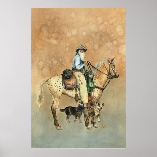 Cowboy en zijn Appaloosa Poster (Voorkant)