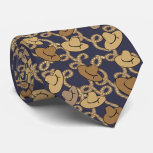 Cowboy et cravate occidentaux de lassos