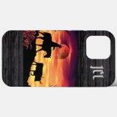 Cowboy Et Longhorn Steer Coque-Mate coque iphone (Verso (horizontal))