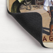 Cowboy Fast Draw Peacemaker Personalized Mousepad Muismat (Hoek)