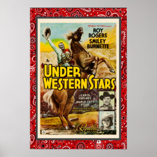  cowboy film onder de Westerne sterren Poster