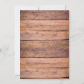 Cowboy First Birthday Uitnodiging (Achterkant)