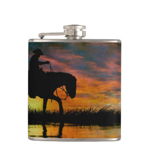 Cowboy Flask Heupfles