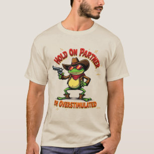 Cowboy Frog Meme T-shirt - Westers Cowboy Cadeau