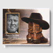 Cowboy Funeral Memorial Livre d'or (Recto)