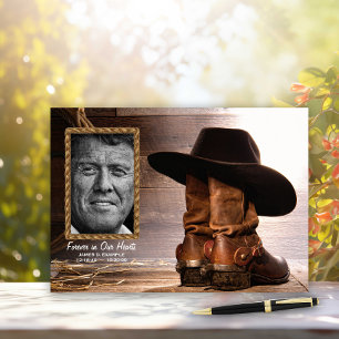 Cowboy Funeral Memorial Livre d'or
