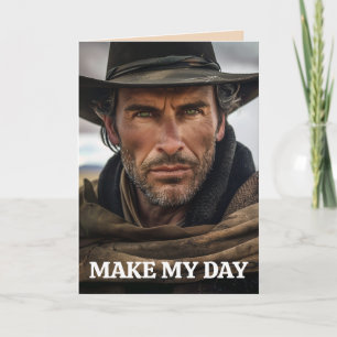 COWBOY FUNNY VERJAARDAG WENSKAART KAART